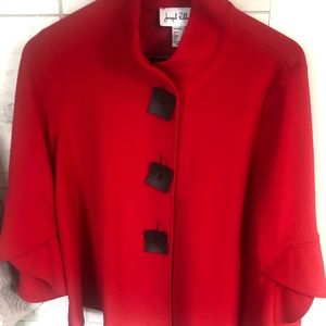 Red Joseph Ribkoff jacket.  Mint condition (worn once).  Style doesn’t suit me.
